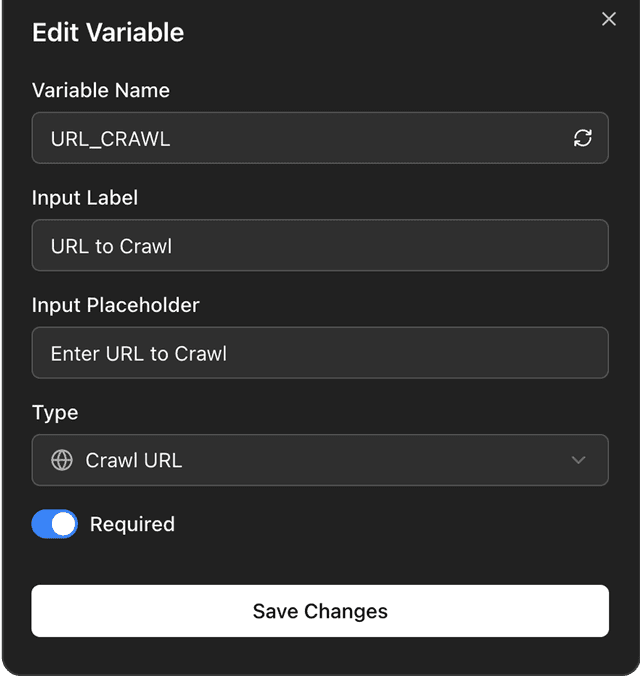 Dynamic variables image